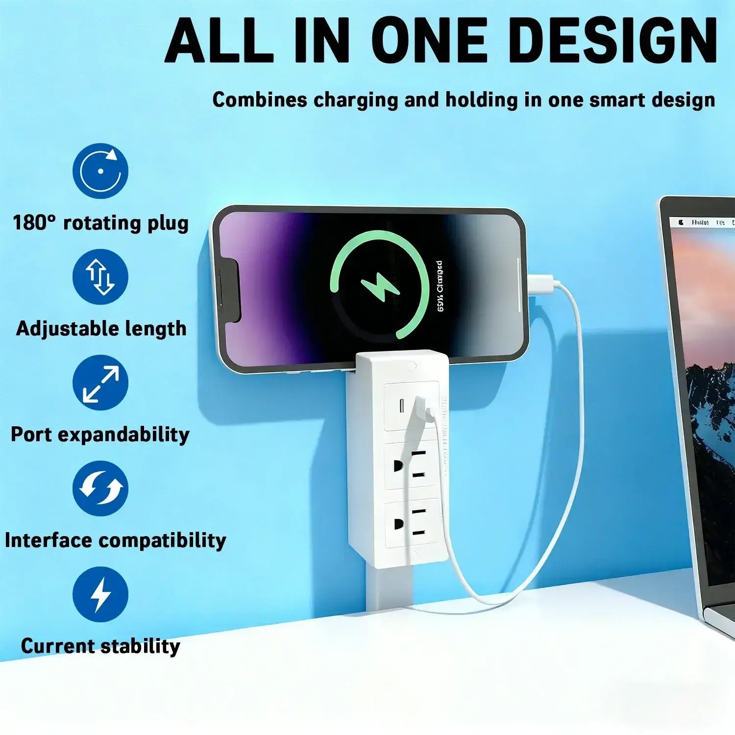 Rotating Power Outlet Expander