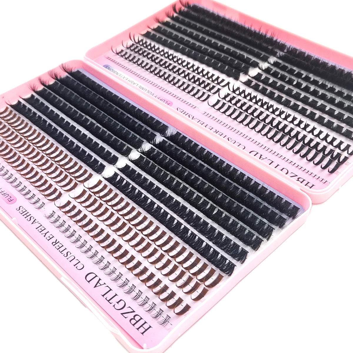 Lash cluster kit with spikes- Dramatic fluffy volume lash extensions