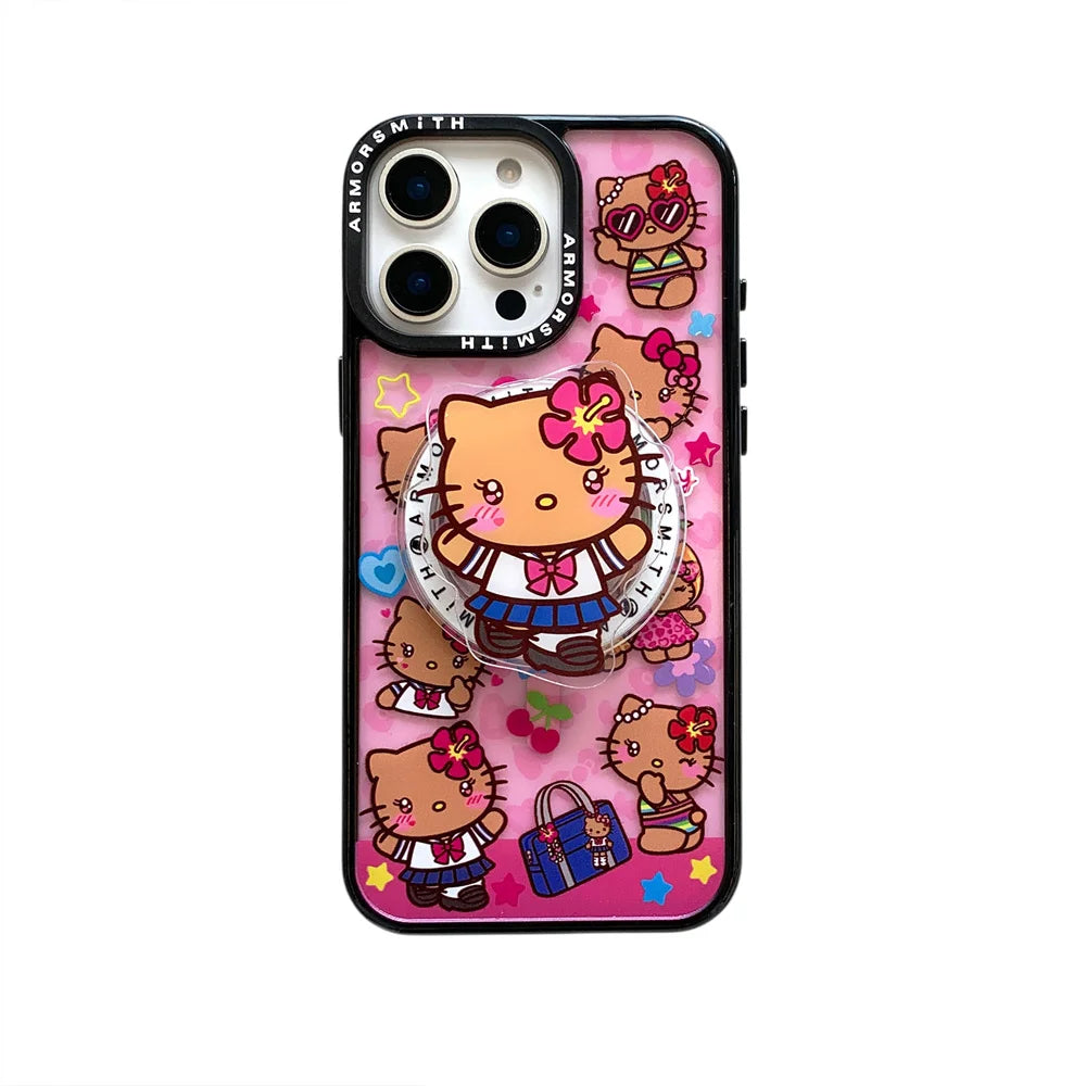 Hello kitty Hawaii themed IPhone case with charm