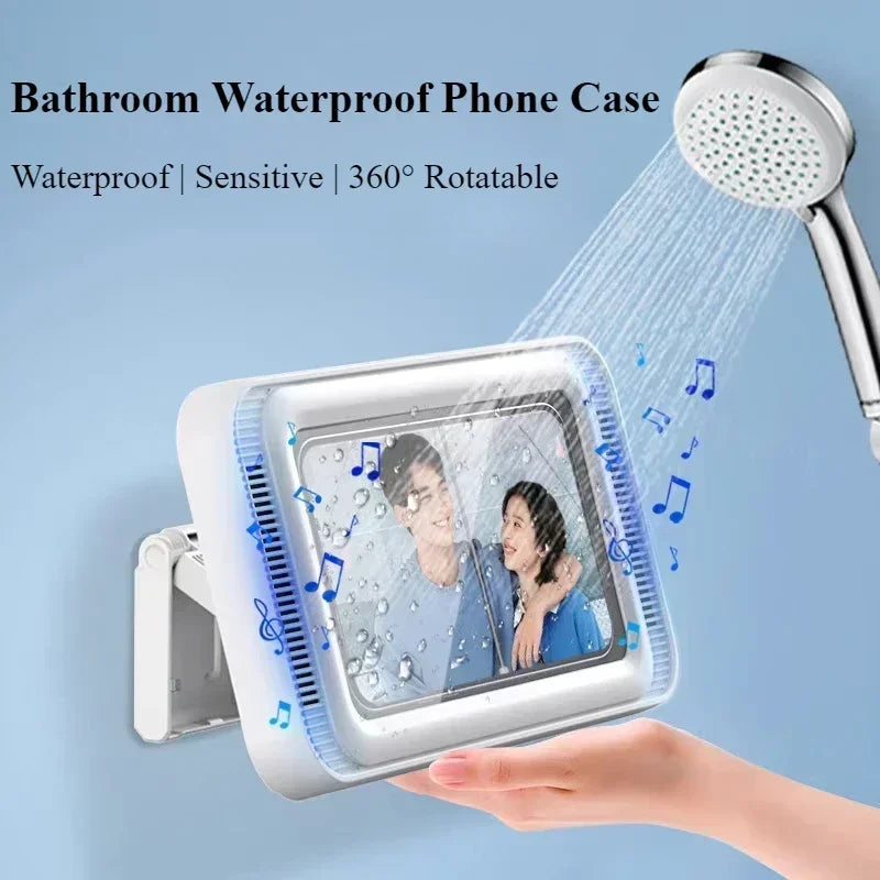 Waterproof rotating shower phone holder- 360 rotation