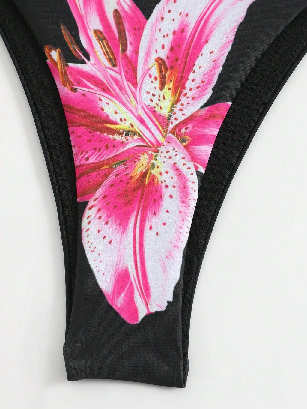Flower Print Bikini Set with Long Skirt 3 Piece Swimsuit