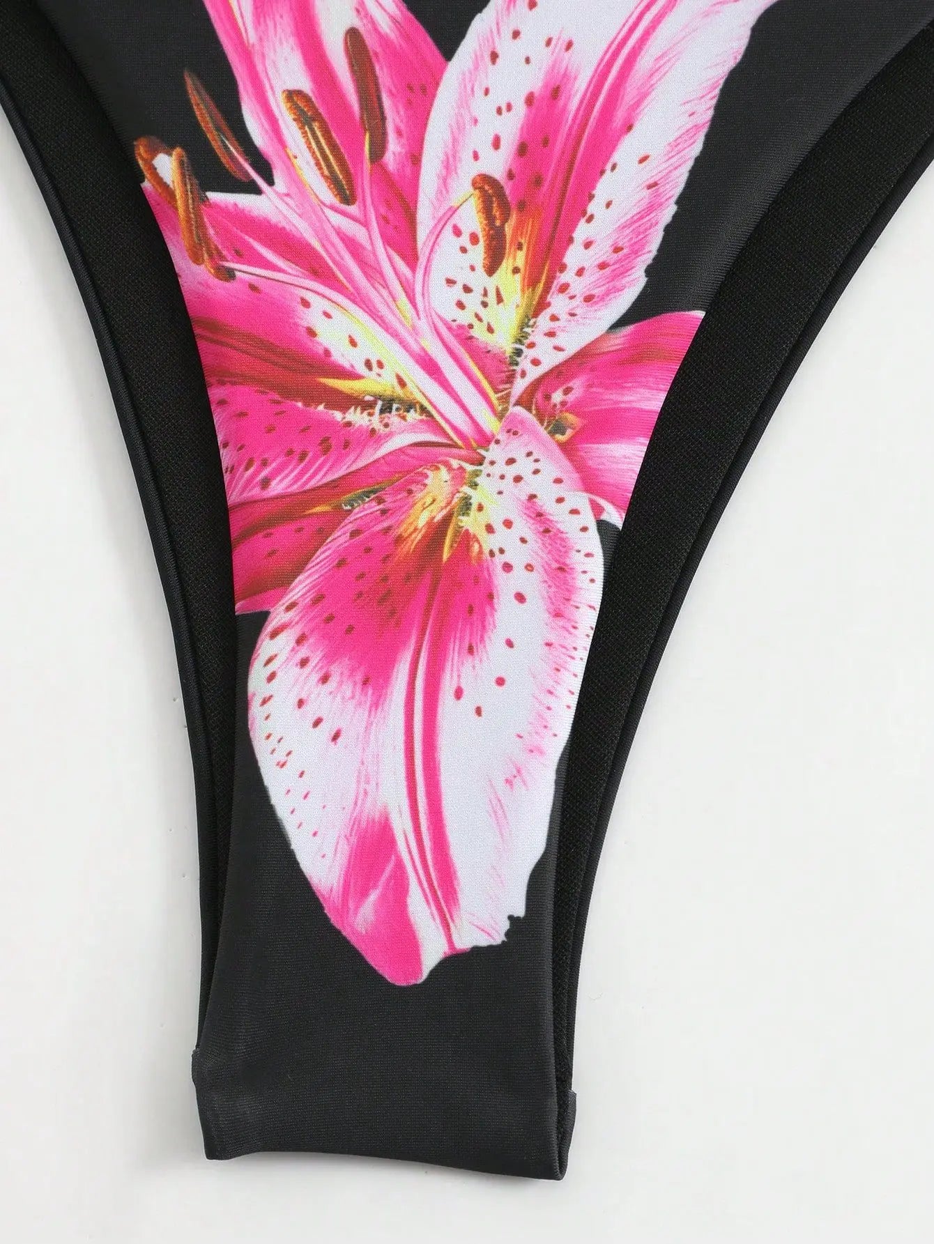 Flower Print Bikini Set with Long Skirt 3 Piece Swimsuit