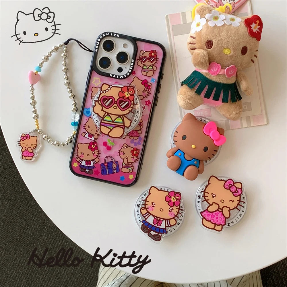 Hello kitty Hawaii themed IPhone case with charm