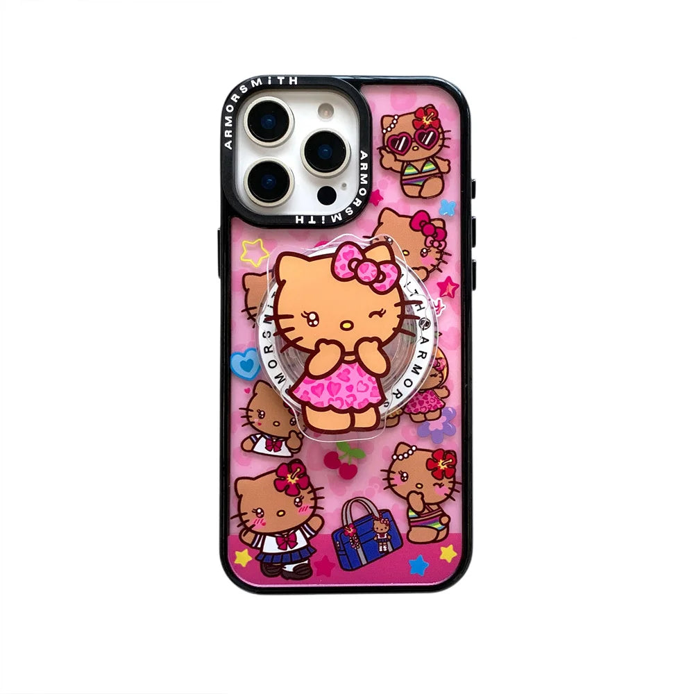 Hello kitty Hawaii themed IPhone case with charm