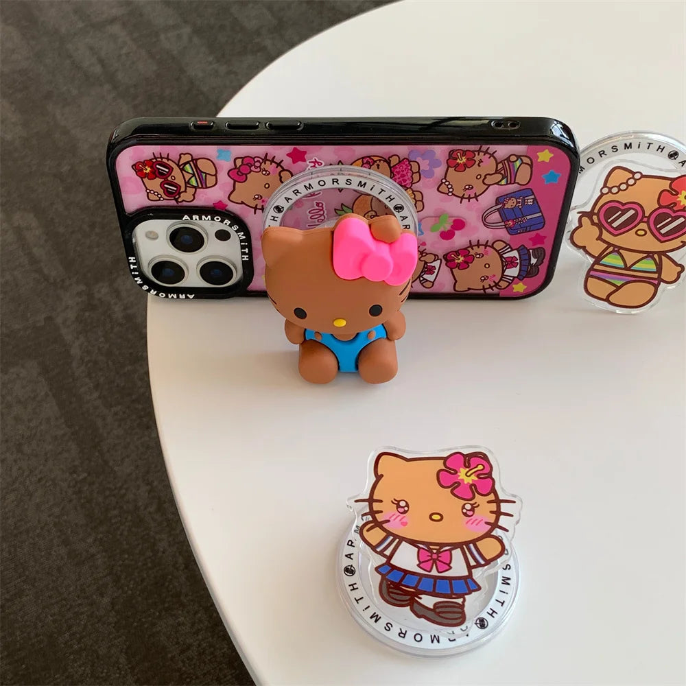 Hello kitty Hawaii themed IPhone case with charm
