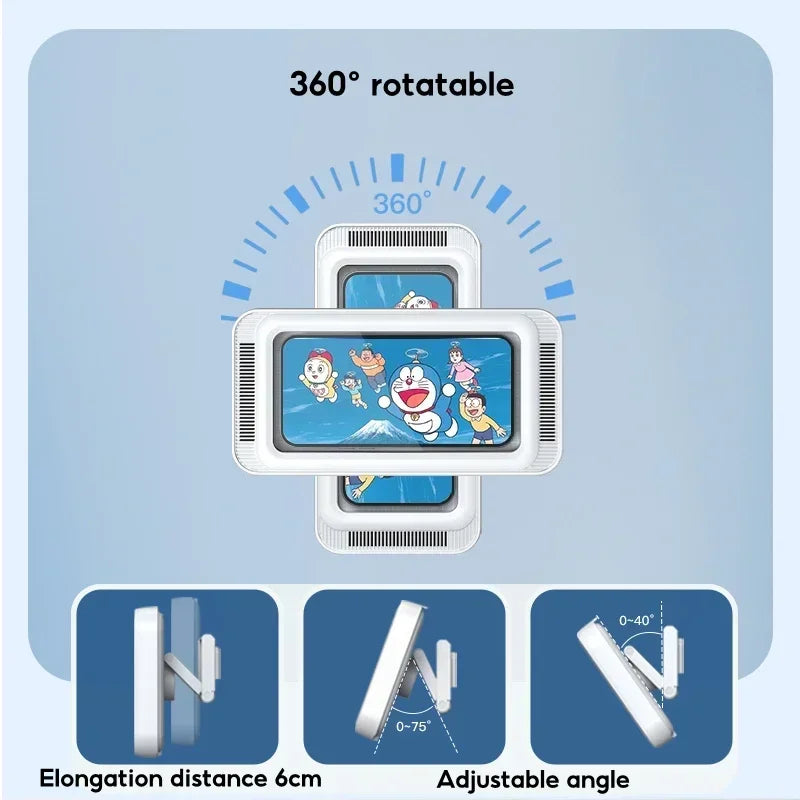Waterproof rotating shower phone holder- 360 rotation